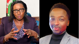 File image of Dagoretti North MP Beatrice Elachi and her son Elvis Murakana.
